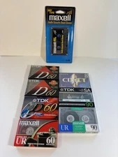 Blank Cassette Tapes - Sony, TDK, Maxell, Memorex 60,74,90,110,120 min FAST Ship