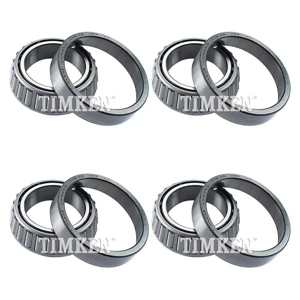 Timken 4X Front Inner Outer Wheel Bearing and Race Set Fits Dodge D50 1982-1982 - Image 2 of 2