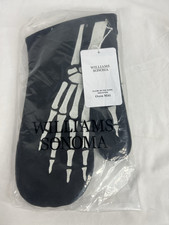Williams Sonoma Oven Mitt Skeleton Hands Glow...