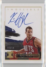 2020-21 Panini Impeccable Indelible Ink Holo Gold 9/10 Kris Humphries Auto 1m1f