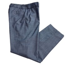 Talbots Womens Size 6 Blue Textured Slim Leg Dress Hampshire Ankle Pants D27