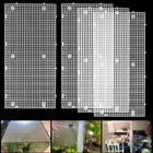 Adjustable Aquarium Fish Tank 4pcs 11.8X5.9 Inch with 0.15 hole, White