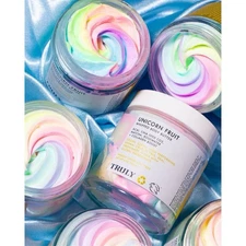 Truly Unicorn Fruit Whipped Body Butter Infused with Matcha,Acai,Chia 1.3oz