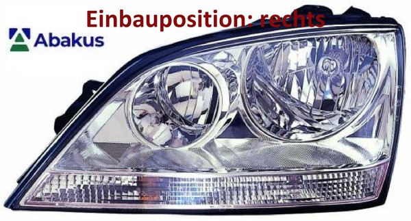 Abakus 223-1121R-LD-E Hauptscheinwerfer Rechts Scheinwerfer FüR Kia-image