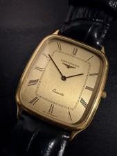 Orologio Vintage Longines Quarzo Placcato Oro Quadrato Abito - Svizzero - Anni 70/80