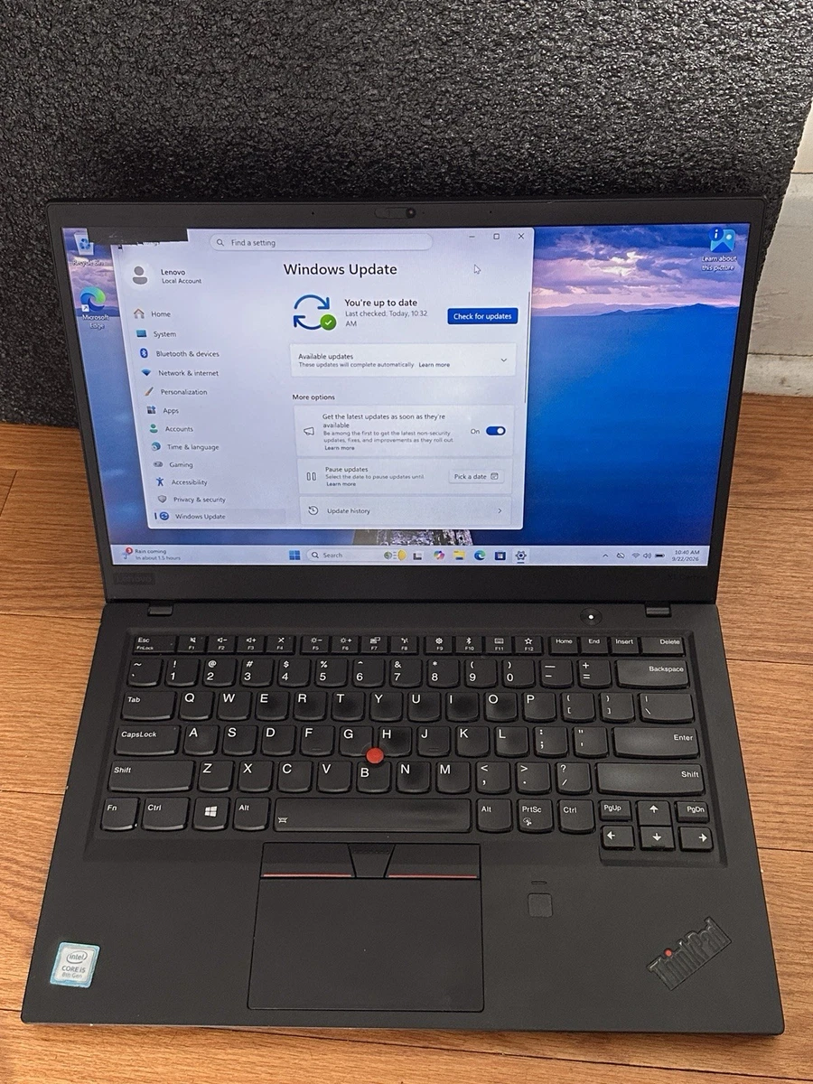 Lenovo ThinkPad X1 8GB RAM 256 GB SSD Capacity PC Laptops