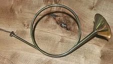 Vintage Horn Brass Bugle Hunting French Decoration Wall Decor Christmas 12"