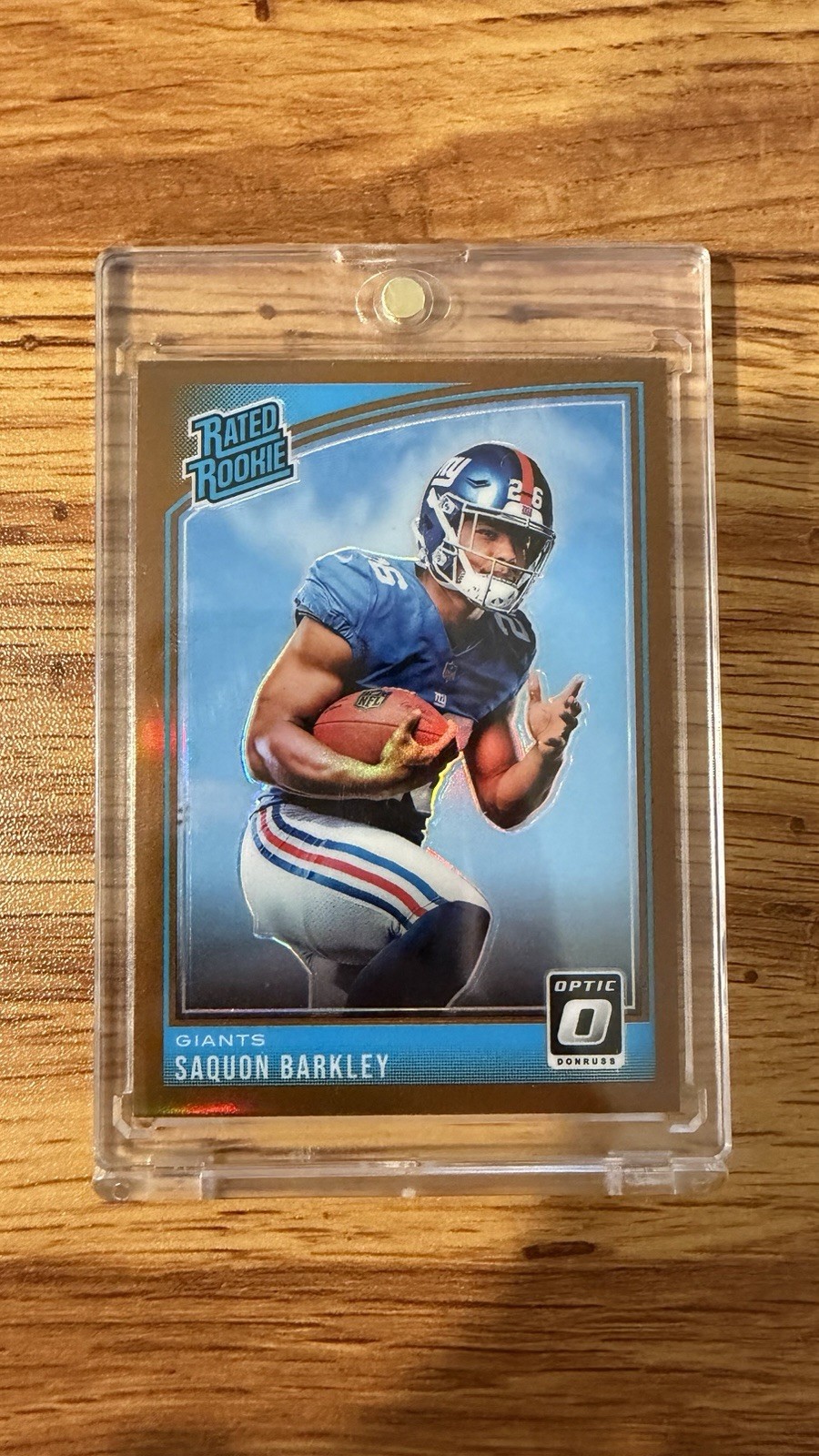 2018 Donruss Optic - Rated Rookie Saquon Barkley #156 Bronze Prizm (RC)
