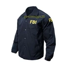 Men Costume Cosplay FBI Coach Jacket  Atroceruleous Black Autumn  Winter Coats