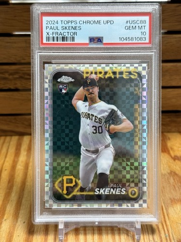 Topps 2024 Chrome Update Paul Skenes Pirates X-Fractor RC #USC88 PSA 10