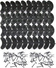 40 pcs Heel Plates Shoe Heel Taps Rubber Tips Sole Heel Repair Pad Replacement w
