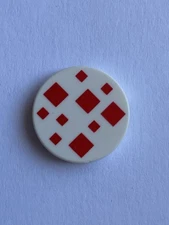 LEGO White Tile Round 2x2 Minecraft Cake Frosting 14769pb295 Set 21245 21158