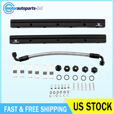 Aluminum Billet Fuel Rail Kit For Ls Ls1ls2ls3ls6 Intake Manifold An6 Black