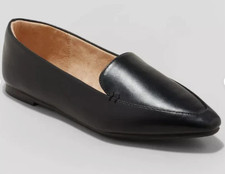 Women's Hayes Loafer Flats with Memory Foam Insole Black A New Day Size 6 NWT 