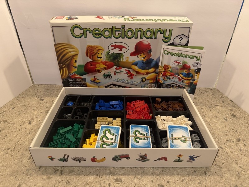 Lego Creationary Family Board Game 3844 Creative Play Pictionary 100% Complete