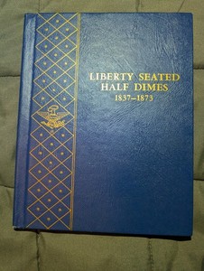 Whitman 1837-1873 Liberty Seated 90% Silver Half Dimes 5 Cents 9411 Coin Album