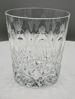 QUEEN Miller Rogaska Cut Crystal Double Old Fashioned LowBall Glass 4'' Excellent
