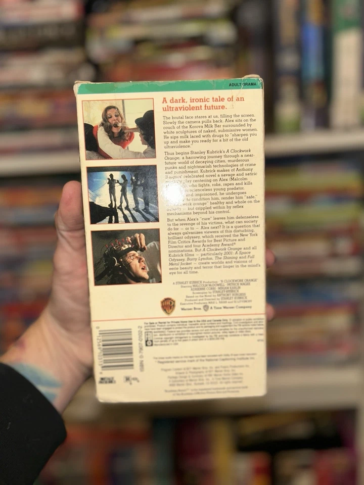 Clockwork Orange VHS Tape Rare Video 1991 Stanley Kubrick HTF OOP Thriller - Image 3 of 4
