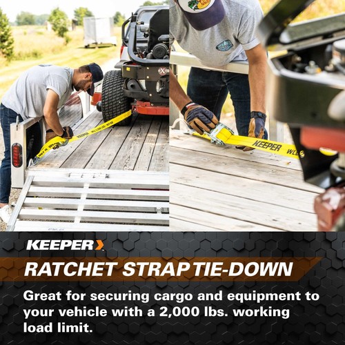 – 2” x 8’ Heavy Duty Auto Tie-Down with Snap Hooks - 2,000 lbs. Working Load ... - Picture 5 of 5