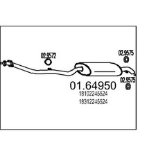 Auspuff MTS NEU für BMW 3er E36 318tds + Touring Endtopf Schalldämpfer Rohrverb.