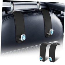 Car Hooks for Headrest Purses and Bags Cute 2 Pack, Car 2 PACK BLACK-1 HOOK