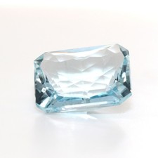 Aquamarine Emerald Cut 12 X 14 X 7.4 mm, 8.68 Cts
