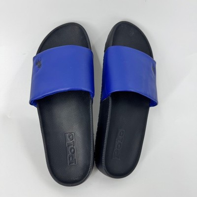 Polo Ralph Lauren Cayson Slides Royal Blue Mens Size 12 Pool  display picture 1
