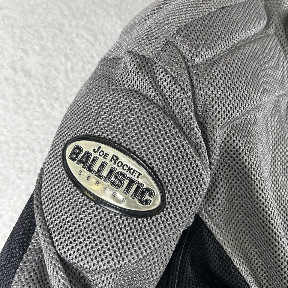 Joe Rocket Ballistic Series Jacket Mens Large Gray Black Mesh Motorcycle Riding - Image 2 of 4