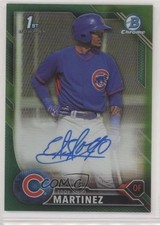 2016 Bowman Chrome Prospects Green Refractor 57/99 Eddy Julio Martinez Auto 00jz