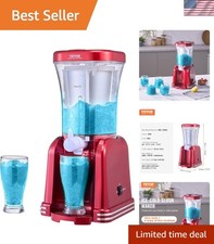 Red 32oz Slushy and Smoothie Maker - Quick Frozen Treats for Home Gatherings