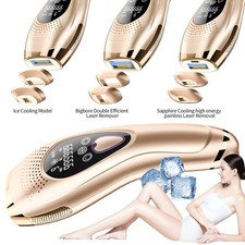 Large-Aperture, Dual-Effect, Righ-Efficiency Laser Hair Removal Device