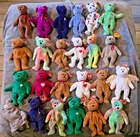 Ty Beanie Babies LOT of 24 ALL BEARS~ Vintage Stuffed Animals w TAGS 1990s Plush