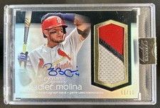 2018 Topps Dynasty Yadier Molina Patch Auto #/10 Cardinals