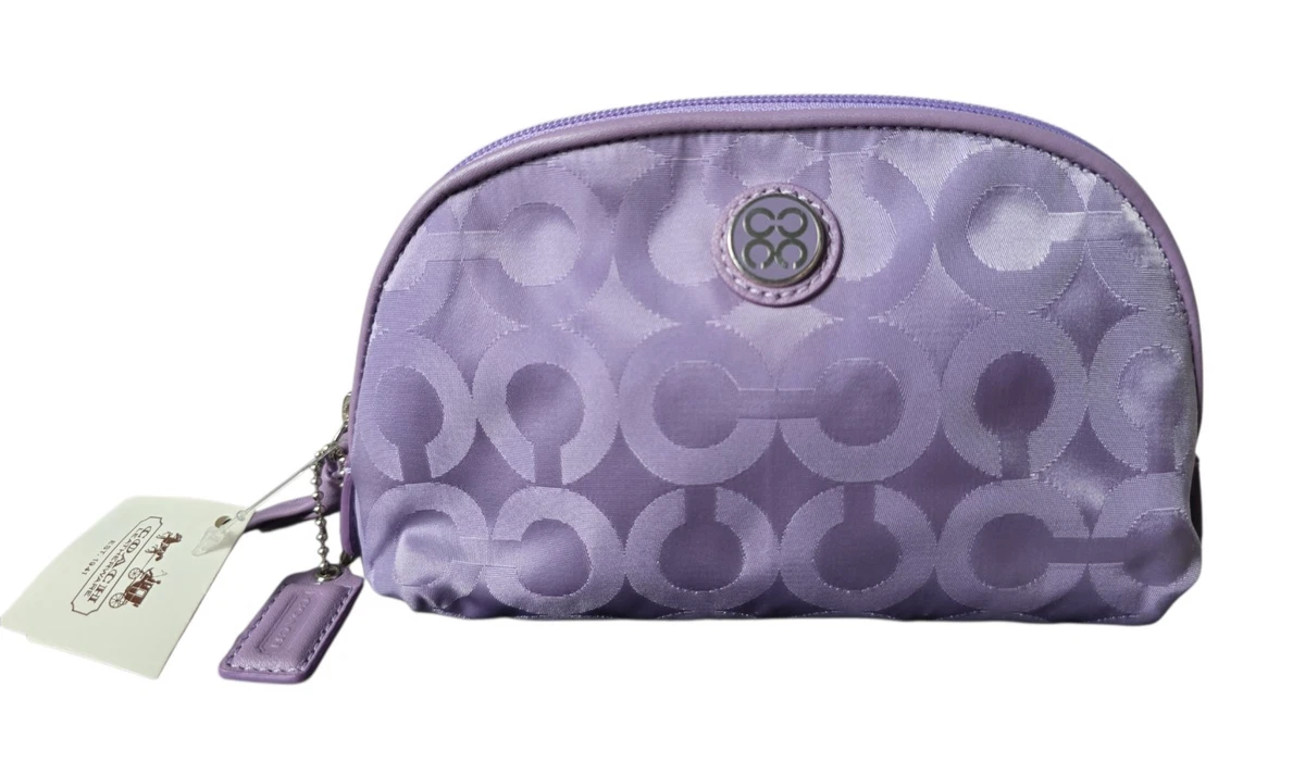 coach purple cosmetic bag products for sale | eBay