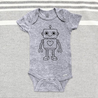 Robot design 2 - Baby Bodysuit Infant Toddler Youth Shirt