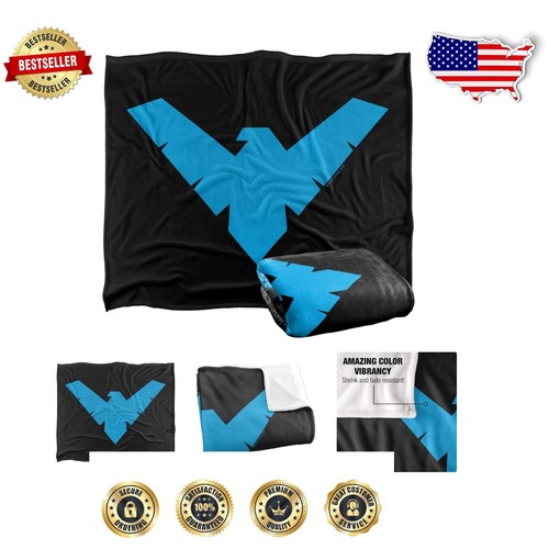 Officially Licensed Batman Nightwing Throw Blanket - Ultra Soft & Cozy 50"x60"