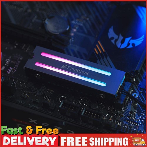 ARGB M.2 2280 NVME SSD Heatsink Aura Sync SSD Cooling Heat Sink for