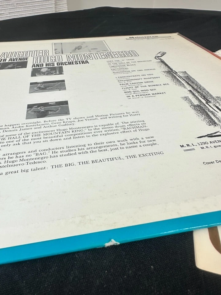 VTG HUGO MONTENEGRO Slaughter On 10th Avenue 1968 Orchestra Jazz Pop Classical Foto 4 de 4