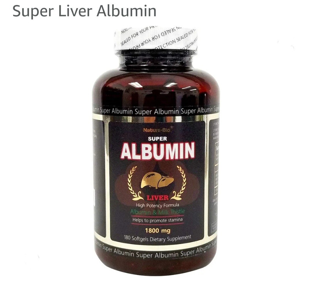 Super Liver Albumin  - 1800mg Healthy Liver Function Energy Promote 180 Capsules