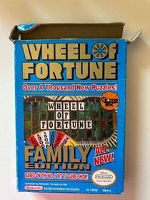 Wheel of Fortune -- Family Edition (NES, 1990)-See Description 