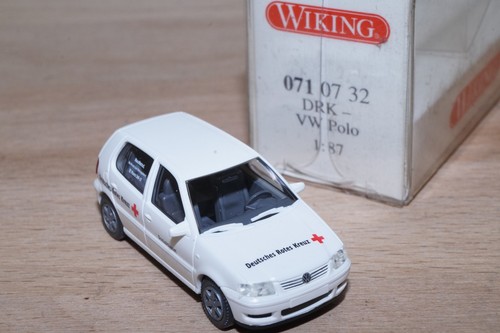 Wiking 071 0732 VW Polo Cruz Roja Alemana en blanco nuevo en EMBALAJE ORIGINAL (B10) | Zustand: Gebraucht