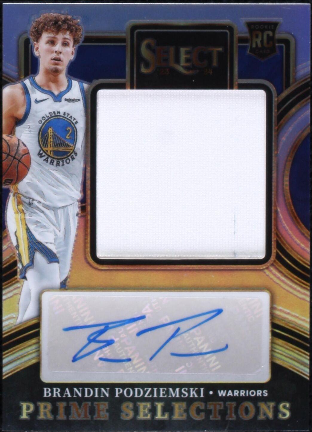 2023-24 Panini Select - Prime Selections Signatures Brandin Podziemski ...