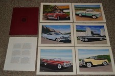 Chrysler Promo Lithograph Set-6 Art With Envelope-plymouth Dodge Vintage