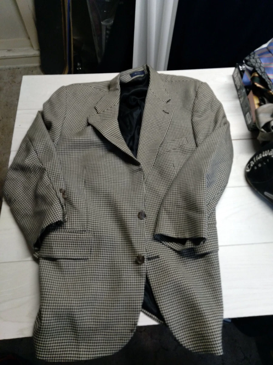 (1)Vintage Chaps Ralph Lauren Mens 40L Brown Tweed Blazer Sport Coat Suit Jacket
