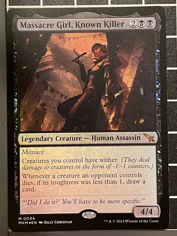 Massacre Girl, Known Killer Foil - Mythic - Murders at Karlov