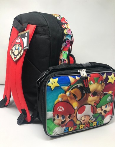 Nintendo Super Mario 16" Backpack & LunchBag Set - Picture 3 of 4