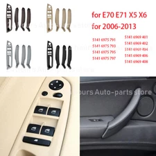 Interior Door Handle Inner Panel Pull Trim Cover for BMW E70 E71 X5 X6 2007-2013