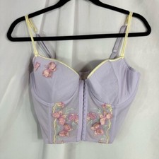Jezebel lavender mesh butterfly corset size 36D