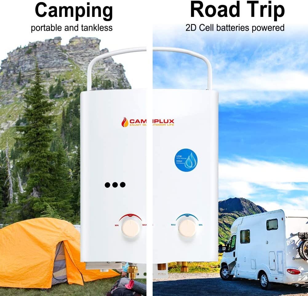 Camplux Propane Gas Outdoor Hot Water Heater W/12V Pump On Demand Camping  Shower | eBay