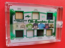 Babe Ruth BAT CARD #d2/5 Muhammad Ali RELIC Pele BRUCE LEE Wilt Chamberlain JSY